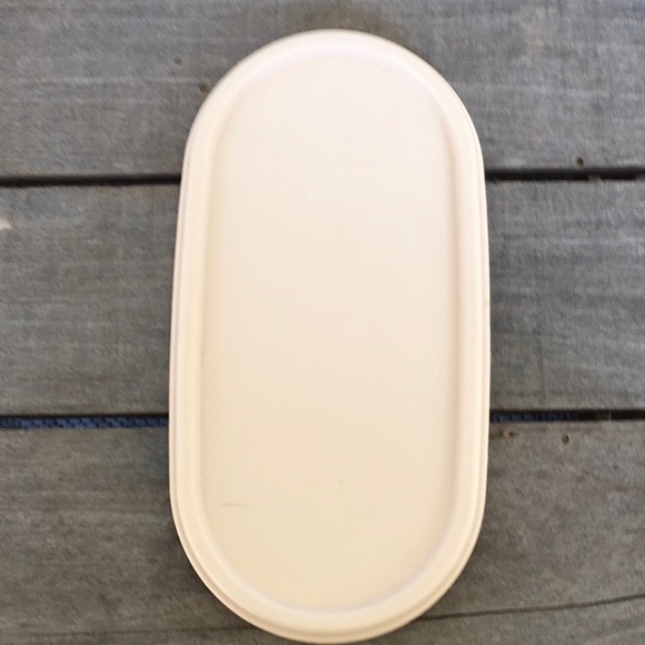 Vintage Tupperware Modular Mates® 12 Cup Oval 5 Container Pink Ivory Rose Seal - Picture 5 of 6